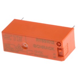 1 pcs - TE Connectivity PCB Mount Power Relay, 12V dc Coil, 8A Switching Current, SP-NC