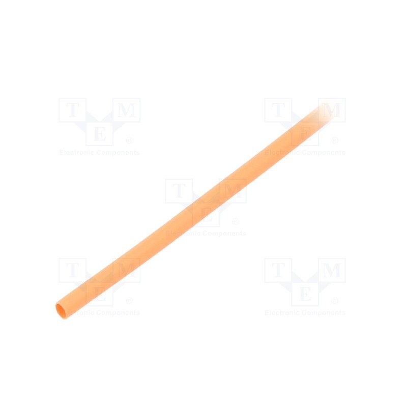 20 m : GTM 1206 O - Heat shrink sleeve, glueless, 2: 1, 1.2mm, L: 1m, orange