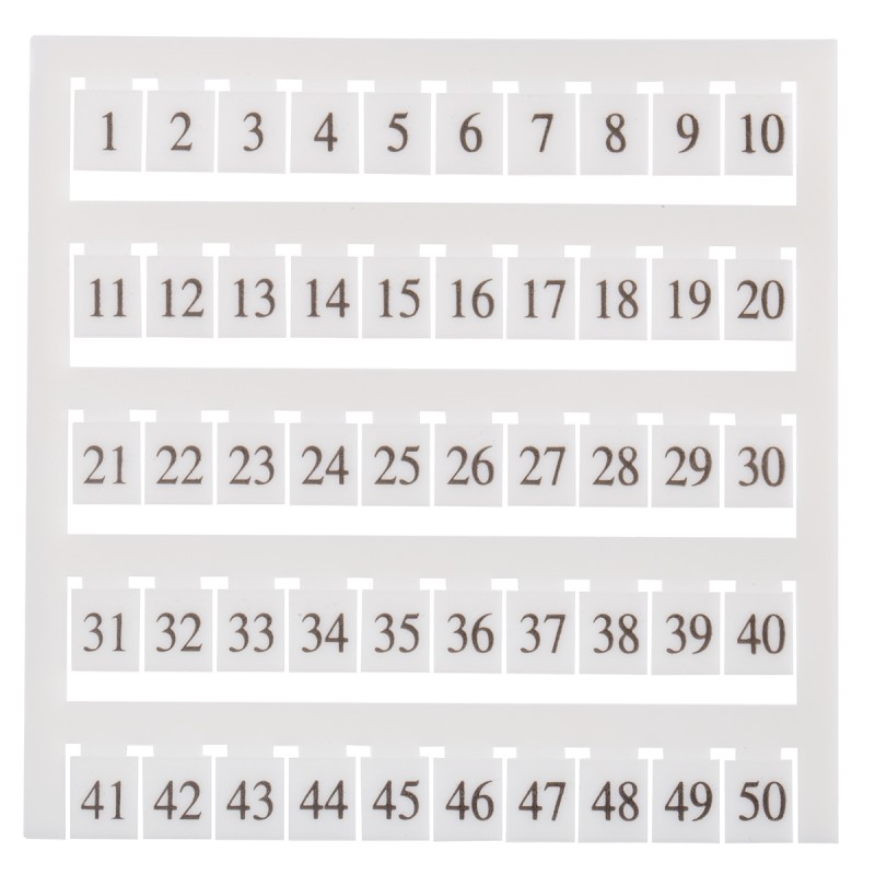 20 pcs - RS PRO Marking Tag for use with Screw Clamp Terminal Block