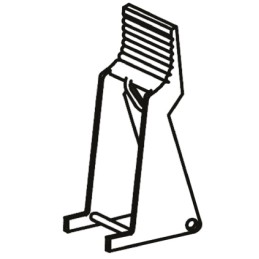 1 pcs - ABB Plastic Holder for CR-P Series PCB Relays, 1SVR405659R0000 CR-PH