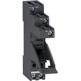 1 pcs - Schneider Electric Harmony Relay RXG 5 Pin 250V DIN Rail Relay Socket, for use with RXG Series Relay