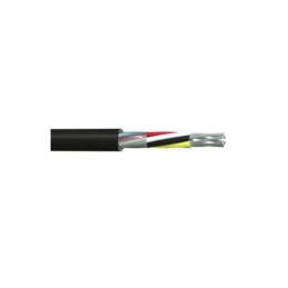 1 Reel of 100 - RS PRO Multicore Industrial Cable, 12 Cores, 0.22 mm², DEF STAN, Unscreened, 100m, Black PVC Sheath