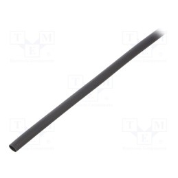 20 m : GTM 3216 BK - Heat shrink sleeve, glueless, 2: 1, 3.2mm, L: 1m, black, polyolefine