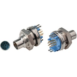 1 pcs - TE Connectivity Circular Connector, 8 Contacts, Panel Mount, Subminiature Connector, Plug, Male, IP65, TRIAD 01 Series