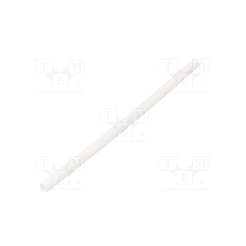 20 m : GTM 3216 W - Heat shrink sleeve, glueless, 2: 1, 3.2mm, L: 1m, white, polyolefine