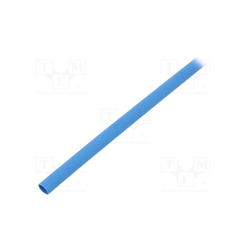 20 m : GTM 4824 B - Heat shrink sleeve, glueless, 2: 1, 4.8mm, L: 1m, blue, polyolefine