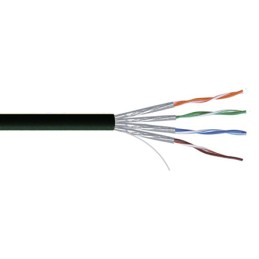 1 Reel of 100 M - RS PRO Cat7a Ethernet Cable, U/FTP, Black LSZH Sheath, 100m, Low Smoke Zero Halogen (LSZH)