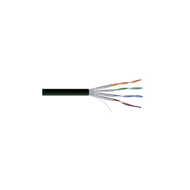 1 Reel of 100 M - RS PRO Cat7a Ethernet Cable, U/FTP, Black LSZH Sheath, 100m, Low Smoke Zero Halogen (LSZH)