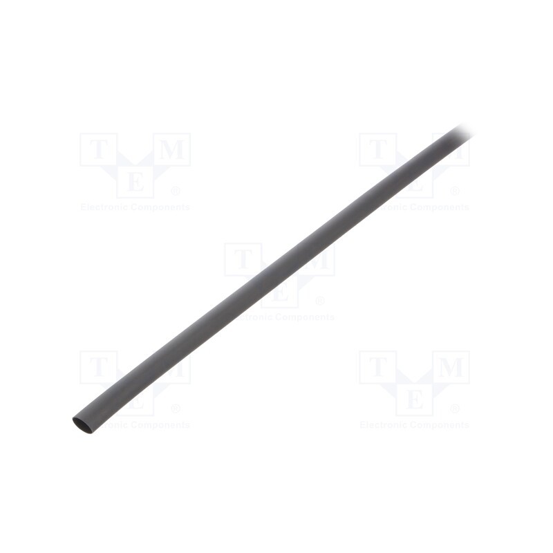 20 m : GTM 6432 BK - Heat shrink sleeve, glueless, 2: 1, 6.4mm, L: 1m, black, polyolefine