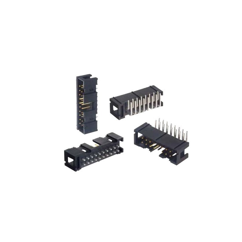 20 pcs - 87610-208LF Amphenol Communications Solutions Quickie Series Straight Through Hole PCB Header, 8 Contact(s), 2.54mm Pit