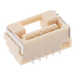 50 pcs - 502386-0570 Molex CLIK-Mate Series Right Angle Surface Mount PCB Socket, 5-Contact, 1-Row, 1.25mm Pitch, Solder Termina