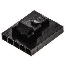 50 pcs - 104257-4 TE Connectivity, AMPMODU MTE Female Connector Housing, 2.54mm Pitch, 5 Way, 1 Row
