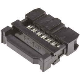 1 pcs - Amphenol 14-Way IDC Connector Socket for Cable Mount, 2-Row