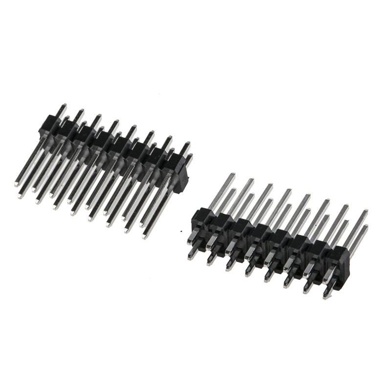 50 pcs - RS PRO Straight Through Hole Pin Header, 16 Contact(s), 2.54mm Pitch, 2 Row(s), Unshrouded