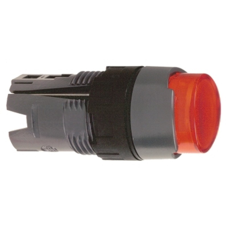 1 pcs - Schneider Electric Harmony XB6 Series Red Illuminated Spring Return Push Button Head, 16mm Cutout, IP65