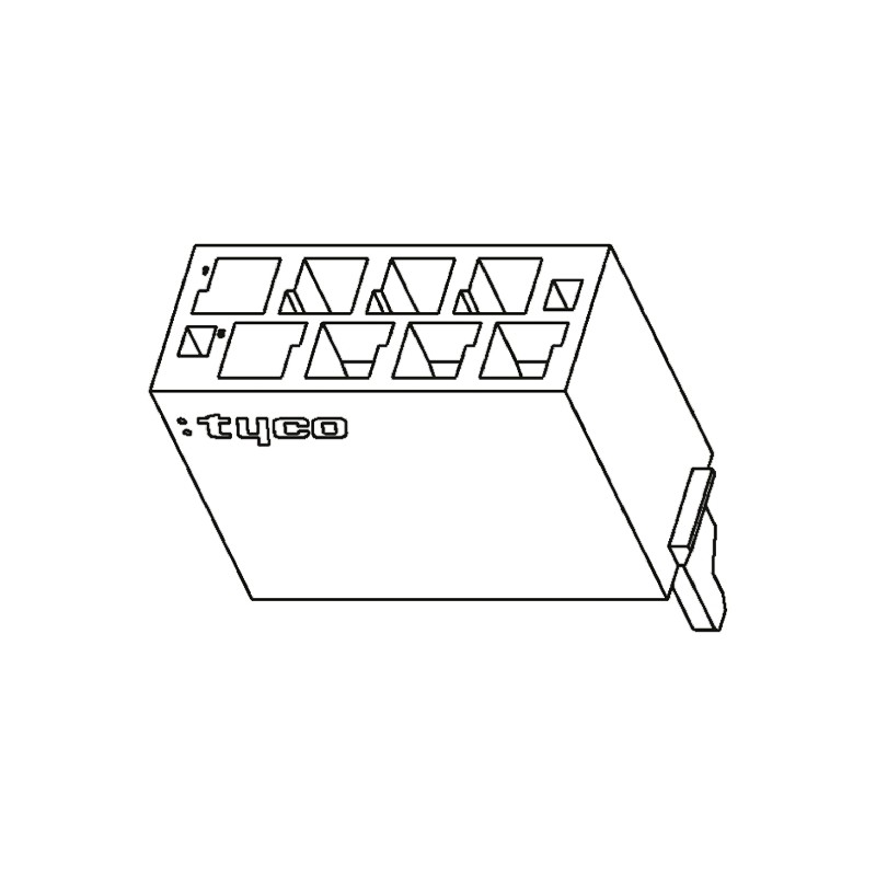 20 pcs - 1-338095-2 TE Connectivity, Micro-MaTch Female Connector Housing, 1.27mm Pitch, 12 Way, 2 Row
