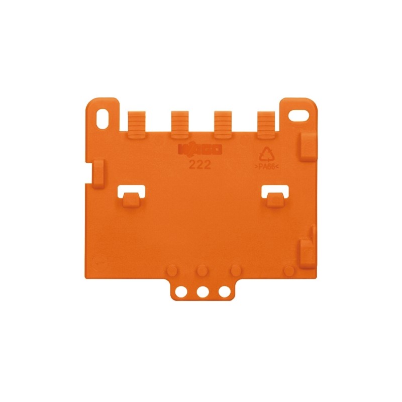 50 pcs - 222-505 Wago 222 Series Strain Relief Plate for Use with Mounting Carrier