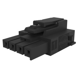 100 pcs - 172256-3104 Molex Female Crimp Connector Housing, 3.5mm Pitch, 4 Way, 1 Row