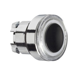 1 pcs - Schneider Electric ZB4 Series Spring Return Push Button Head, 22mm Cutout, IP66, IP67, IP69K
