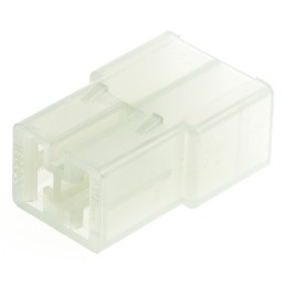 100 pcs - 925324-2 TE Connectivity, AMP FASTIN-FASTON 1 Way Nylon 66 Crimp Terminal Housing, 6.35mm Tab Size, Natural