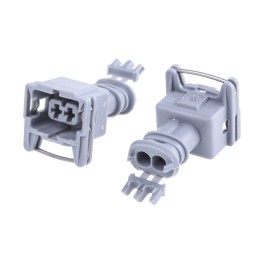 20 pcs - 282680-1 TE Connectivity, Junior Power Timer Automotive Connector Socket 2 Way, Solder Termination