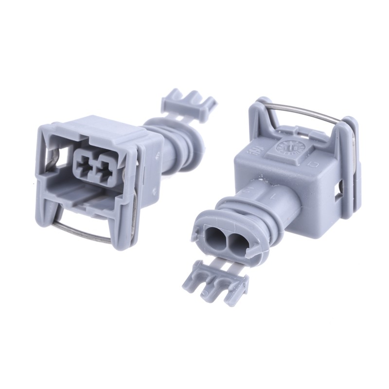 20 pcs - 282680-1 TE Connectivity, Junior Power Timer Automotive Connector Socket 2 Way, Solder Termination