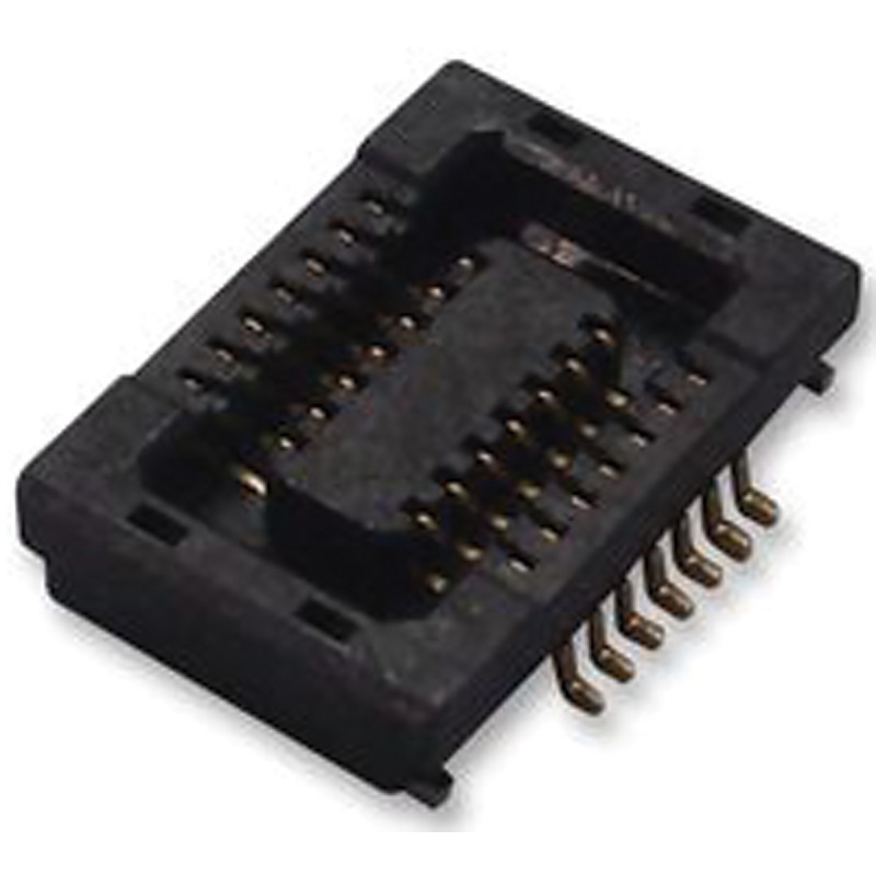 50 pcs - DF23C-20DS-0.5V(51) Hirose DF23 Series Straight Surface Mount PCB Socket, 20-Contact, 2-Row, 0.5mm Pitch, Solder Termin
