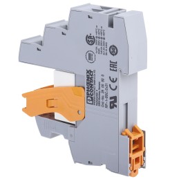 1 pcs - Phoenix Contact RIF-1-RSC-LDP-24DC/2X21AU Series Interface Relay, DIN Rail Mount, 24V dc Coil, DPDT, 2-Pole