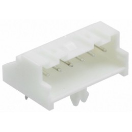 50 pcs - 1744426-6 TE Connectivity Economy Power 2.5 Series Right Angle Through Hole PCB Header, 6 Contact(s), 2.5mm Pitch, 1 Ro
