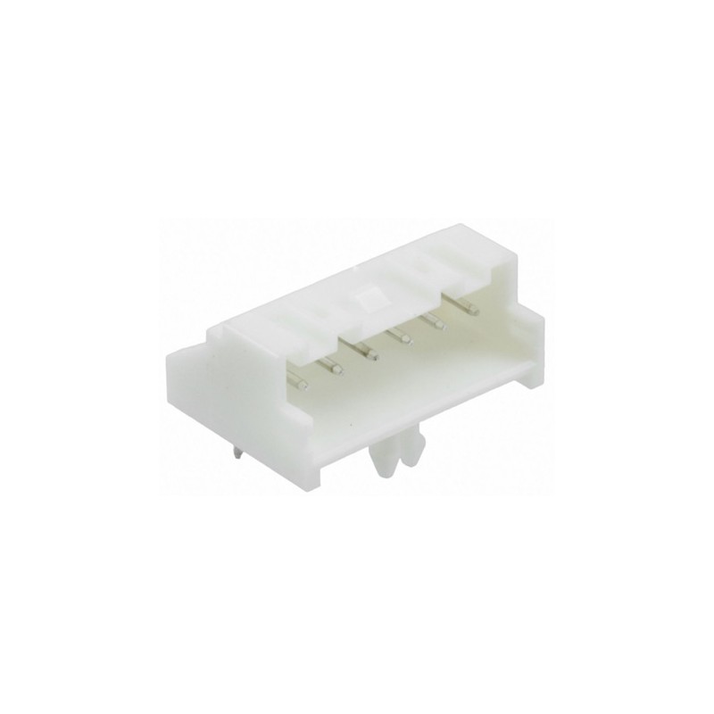 50 pcs - 1744426-6 TE Connectivity Economy Power 2.5 Series Right Angle Through Hole PCB Header, 6 Contact(s), 2.5mm Pitch, 1 Ro