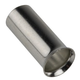 500 pcs - RS PRO Crimp Bootlace Ferrule, 12mm Pin Length, 4.9 mm, 5.8 mm Pin Diameter, 10mm² Wire Size