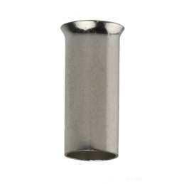 500 pcs - RS PRO Crimp Bootlace Ferrule, 12mm Pin Length, 4.9 mm, 5.8 mm Pin Diameter, 10mm² Wire Size