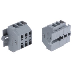 20 pcs - 260-103 Wago 260 Series Grey Terminal Strip, 1.5mm², Single-Level, Cage Clamp Termination