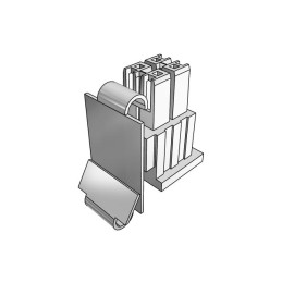 50 pcs - IPBD-03-D Samtec, IPBD Male Crimp Connector Housing, 4.19mm Pitch, 6 Way, 2 Row