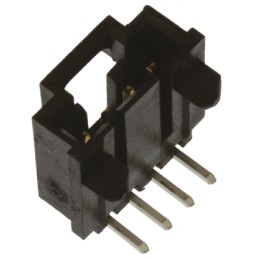 20 pcs - 70555-0038 Molex SL Series Right Angle Through Hole PCB Header, 4 Contact(s), 2.54mm Pitch, 1 Row(s), Shrouded