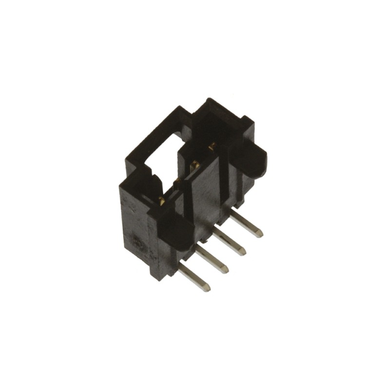 20 pcs - 70555-0038 Molex SL Series Right Angle Through Hole PCB Header, 4 Contact(s), 2.54mm Pitch, 1 Row(s), Shrouded