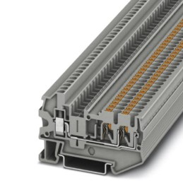20 pcs - 3209515 Phoenix Contact PTU 2.5-TWIN Series Grey Feed Through Terminal Block, 2.5mm², Single-Level, Push In Termination