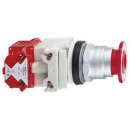 1 pcs - Schneider Electric Harmony 9001K Series Push Button, Panel Mount, 30mm Cutout, SPST, IP66