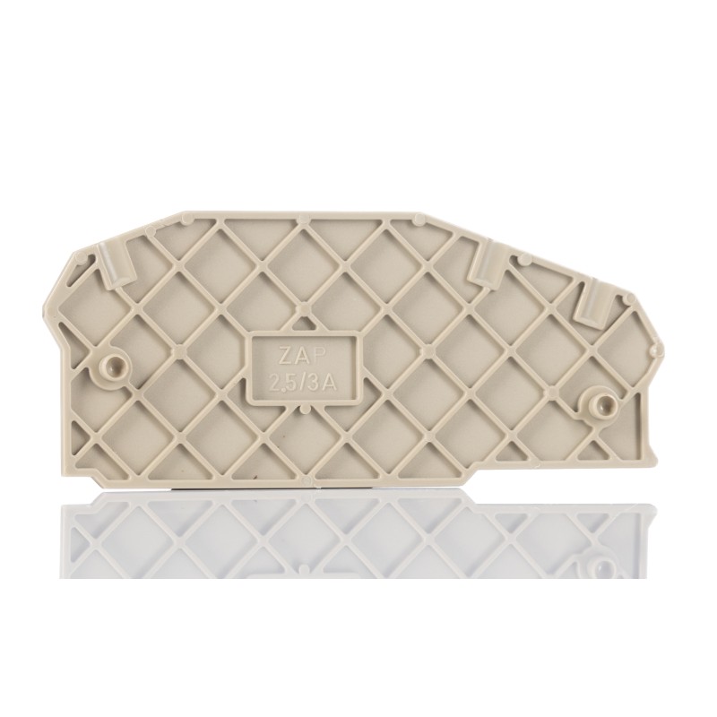 50 pcs - RS PRO End Cover for Use with ZRK Series Terminal Block, ZSL Series Terminal Block