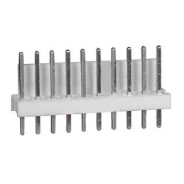 50 pcs - 1-640454-0 TE Connectivity MTA-100 Series Straight Through Hole Pin Header, 10 Contact(s), 2.54mm Pitch, 1 Row(s), Unsh