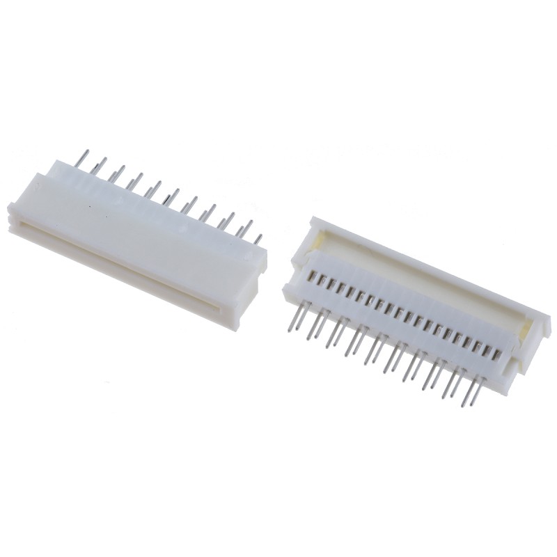 5 pcs - Molex, Easy-On, 5597 1.25mm Pitch 20 Way Straight Female FPC Connector, ZIF Vertical Contact
