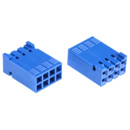 50 pcs - 65239-004LF Amphenol Communications Solutions, DUBOX Female Connector Housing, 2.54mm Pitch, 8 Way, 2 Row
