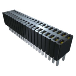 20 pcs - SLM-106-01-L-S Samtec SLM Series Straight Surface Mount PCB Socket, 6-Contact, 1-Row, 1.27mm Pitch, Through Hole Termin