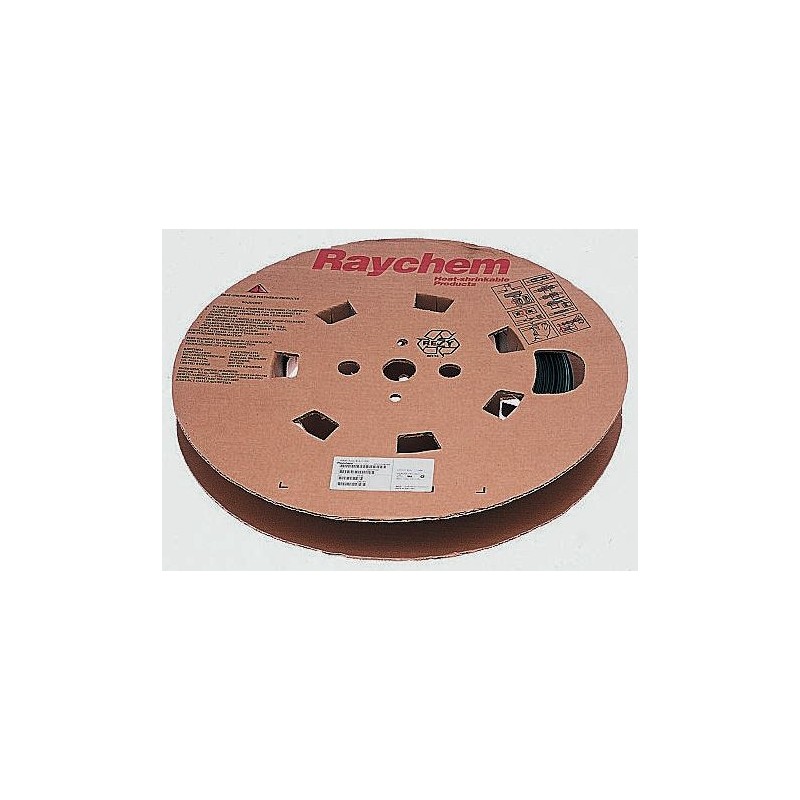 1 Reel of 60 - TE Connectivity Heat Shrink Tubing, Black 19mm Sleeve Dia. x 60m Length 2:1 Ratio, RNF-100 Series