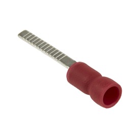 500 pcs - RS PRO Insulated Crimp Blade Terminal 18mm Blade Length, 0.5mm² to 1.5mm², 22AWG to 16AWG, Red