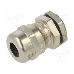 10 pcs : EM-SGL-PG9-MET-C - Cable gland, PG9, IP68, brass, Entrelec