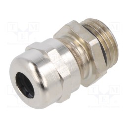 10 pcs : EM-SG-M16-MET-E - Cable gland, without nut, M16, IP68, brass, Entrelec