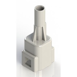 50 pcs - 572-001-000-100 EDAC Wire to Wire Connector Cable Mount Plug, 1P, Crimp Termination, 10A, 300 V