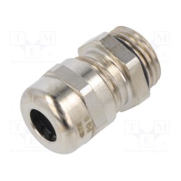 10 pcs : EM-SG-PG9-MET-A - Cable gland, without nut, PG9, IP68, brass, Entrelec