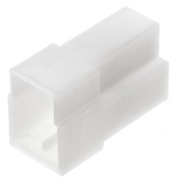 100 pcs - 180940-0 TE Connectivity, AMP FASTIN-FASTON 3 Way Nylon 66 Crimp Terminal Housing, 6.35mm Tab Size, Natural